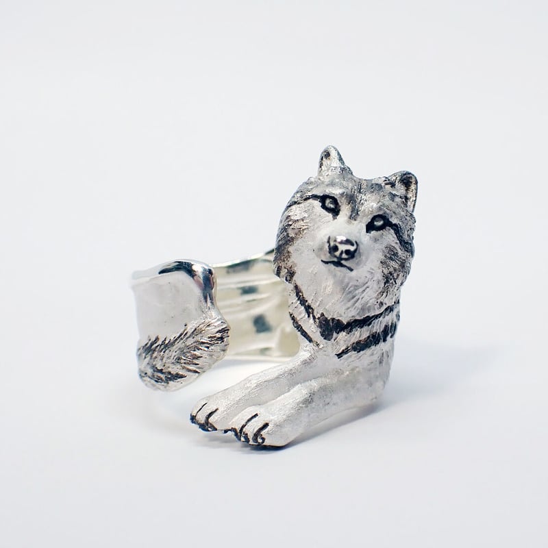 オオカミ寛ぎリング(gray) | EmiriA online shop