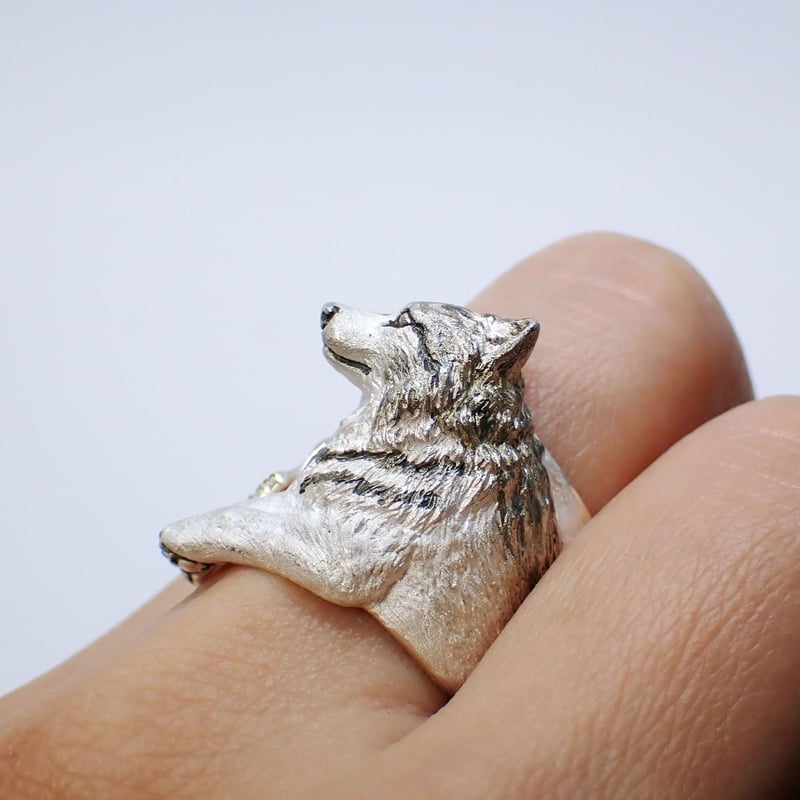 オオカミ寛ぎリング(gray) | EmiriA online shop