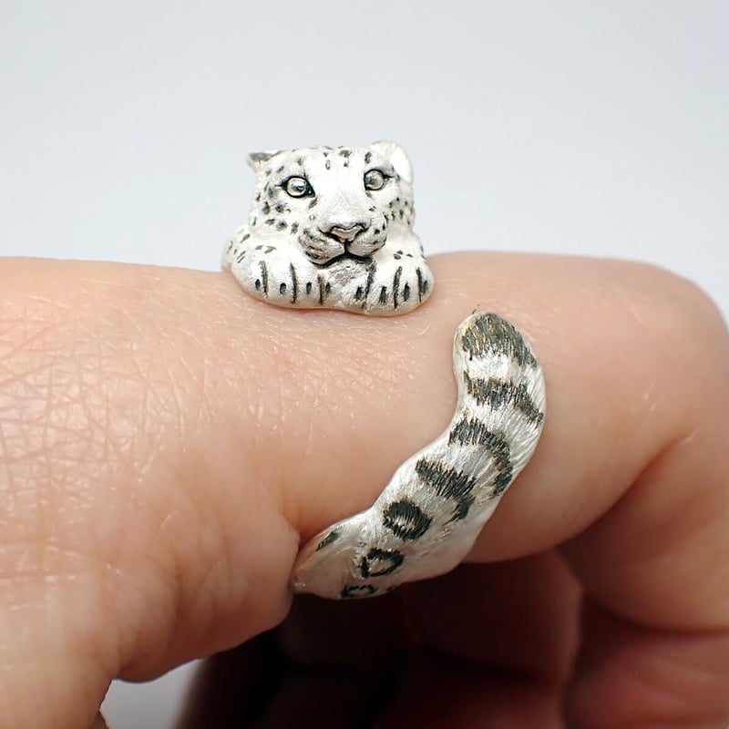 指輪・リング yukinko 伏せるユキヒョウリング(white) | EmiriA online shop