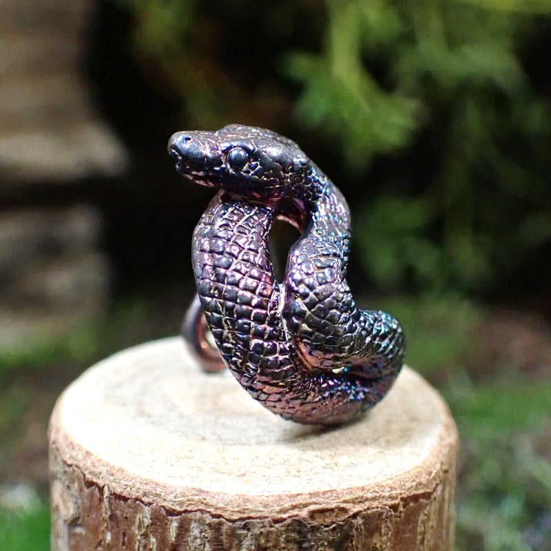 巻き付くボールパイソンイヤーカフ(marble) | EmiriA online shop 巻き付くボールパイソンイヤーカフ(marble) | EmiriA online shop