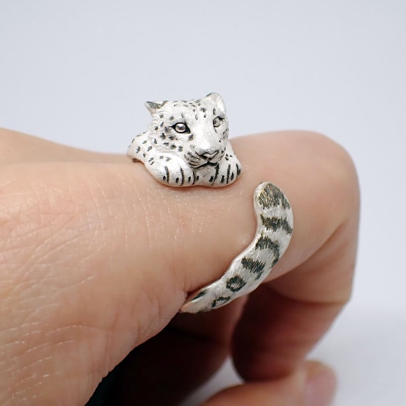 指輪・リング yukinko 伏せるユキヒョウリング(white) | EmiriA online shop