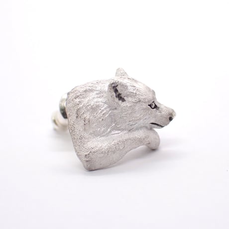 オオカミと前足ピアス(white)