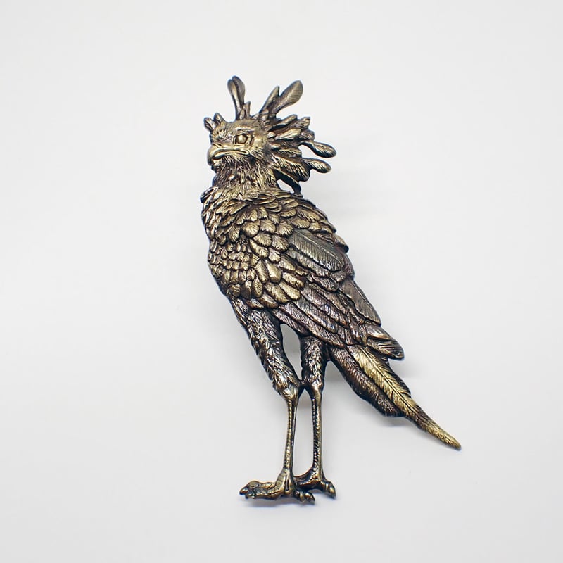 ヘビクイワシ全身ブローチ(yellow) | EmiriA online shop