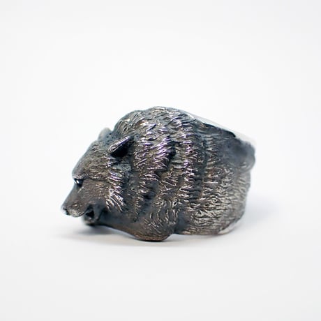 オオカミと肋骨リング(black)