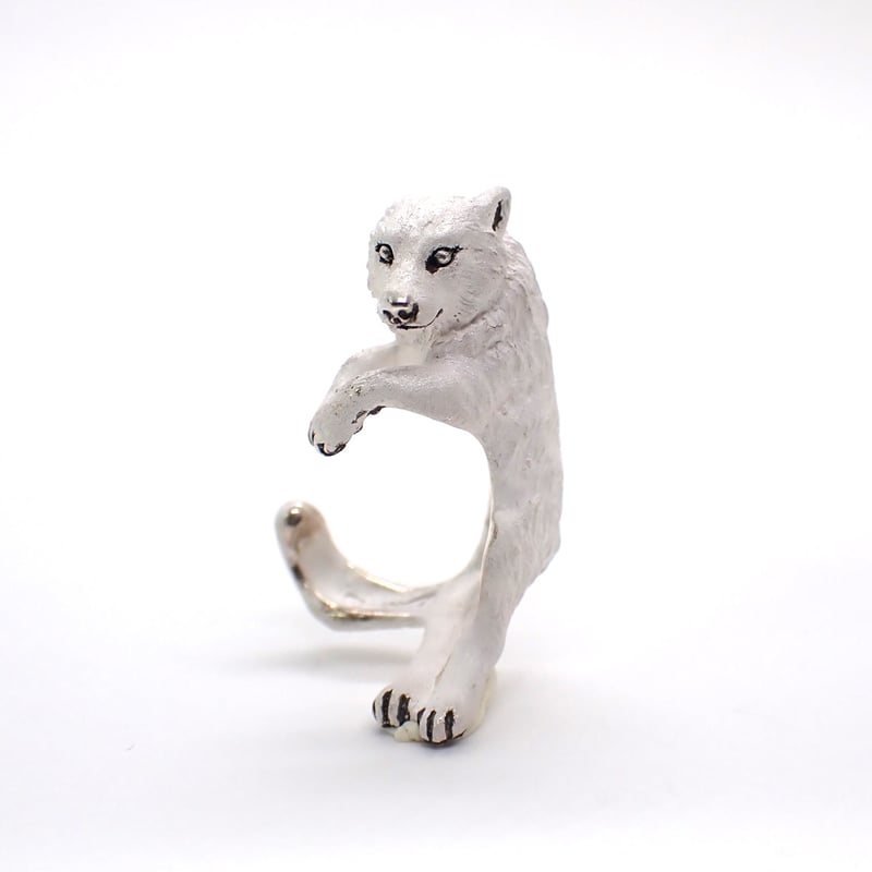 ookamigocco　オオカミのお守り 耳の守り神オオカミイヤーカフ(white) | EmiriA online shop