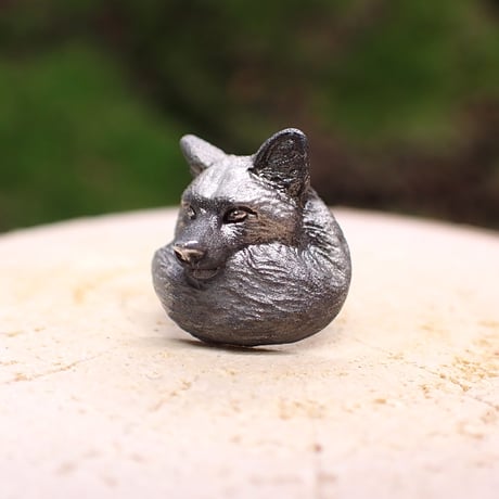 キツネ尻尾ピアス(銀狐)