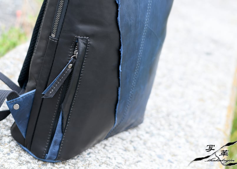 j*n様 レザー製青黒フラップバックパック j*n様 レザー製青黒フラップバックパック j*n様 レザー製青黒フラップ