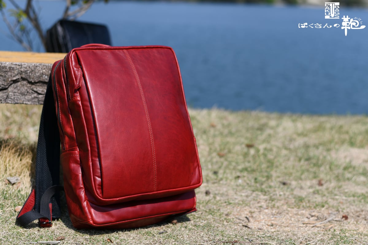 限定MODEL リュックL 「ワイン」・「コンビブラック」 | ぱくさんの鞄