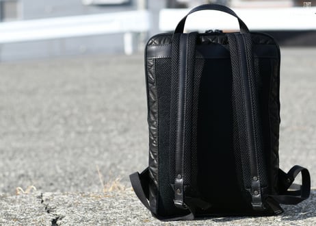 限定モデル　リュックS　ブラック牛革　ボンディング加工