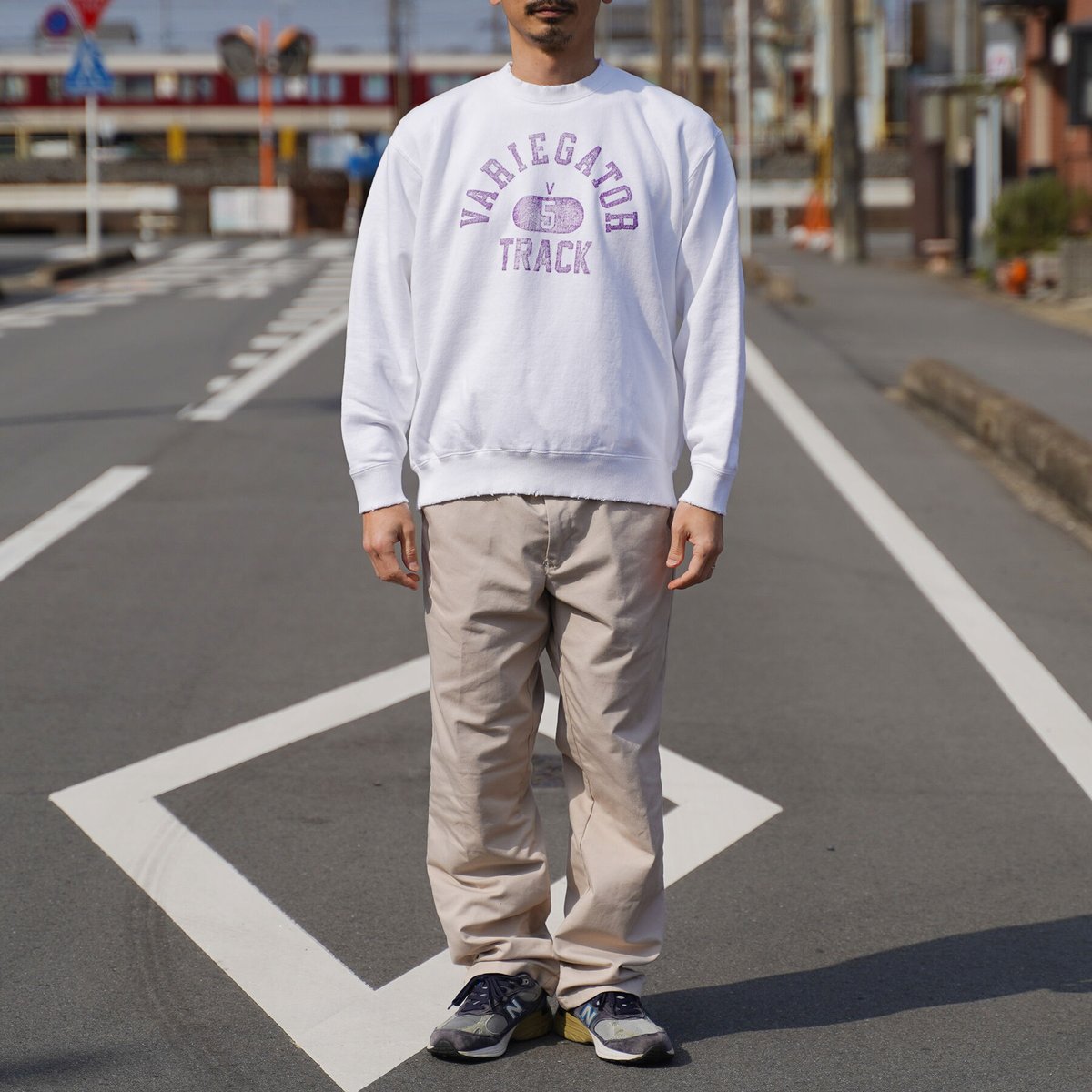 《亀梨和也さんご着用》TRACK DAMEGED SWEATSHIRT 