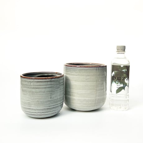 sera pot / white blue Sサイズ