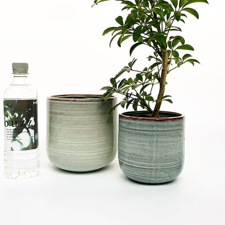 sera pot / white blue Sサイズ