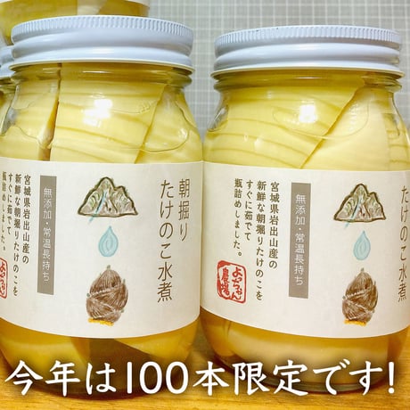 宮城県北・大崎市・よっちゃん農場のたけのこ水煮【300g x 2本】