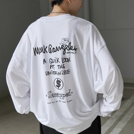 【MARK GONZALES ARTWORK COLLECTION】ロゴプリントロンT /ホワイト