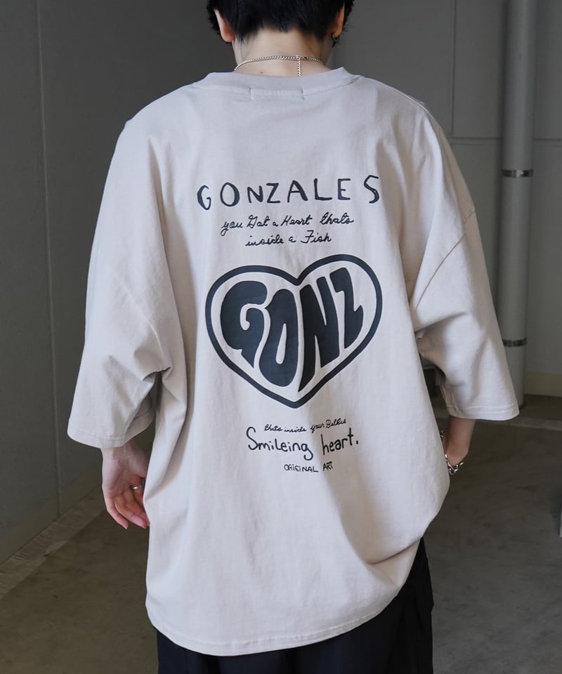 MARK GONZALES ARTWORK COLLECTION】ハート バックプリントTシ MARK GONZALES ARTWORK COLLECTION】ハート バックプリントTシ
