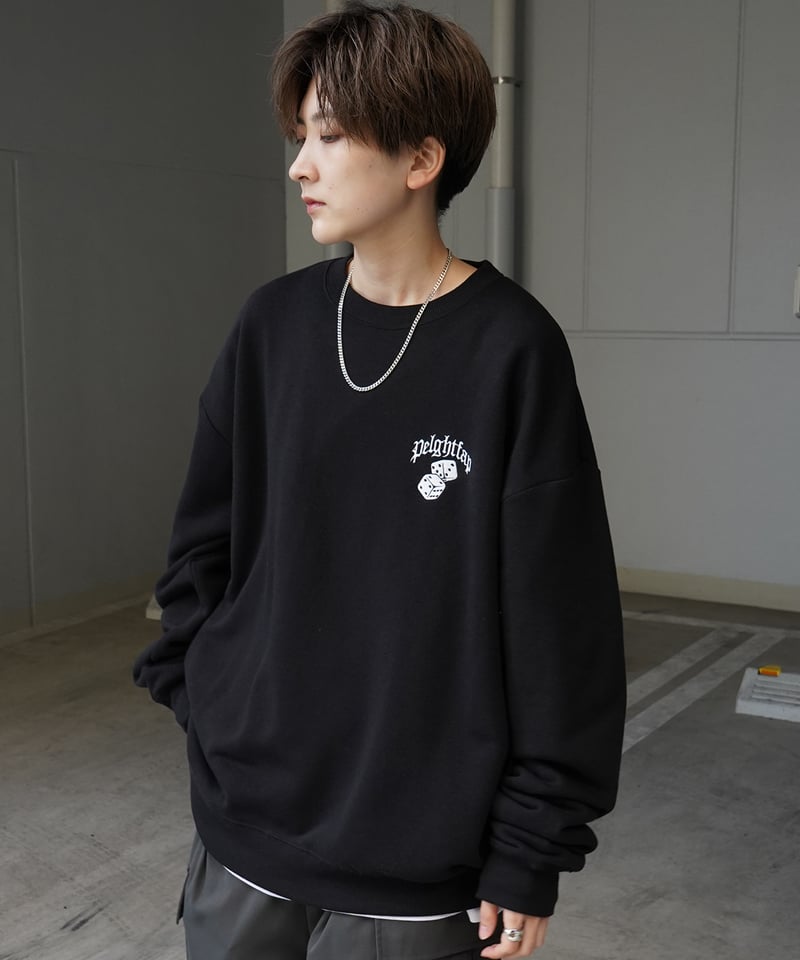 Dime ブラック クルーネックスウェット S 楽天市場】Dime ダイム