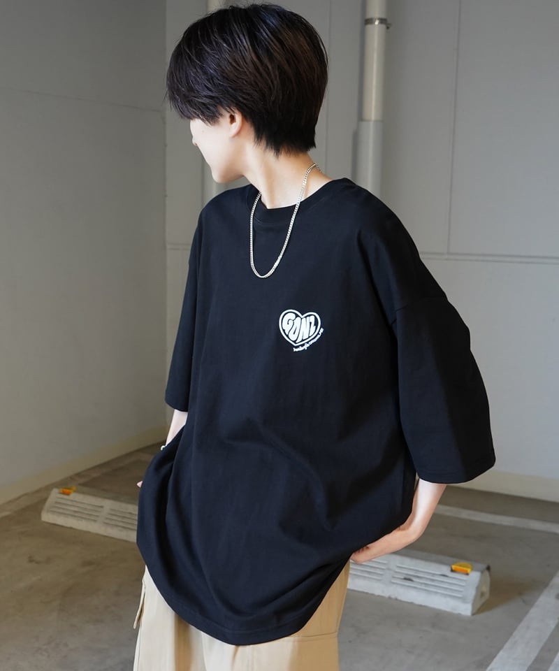 MARK GONZALES ARTWORK COLLECTION】ハート バックプリントTシ MARK GONZALES ARTWORK COLLECTION】ハート バックプリントTシ