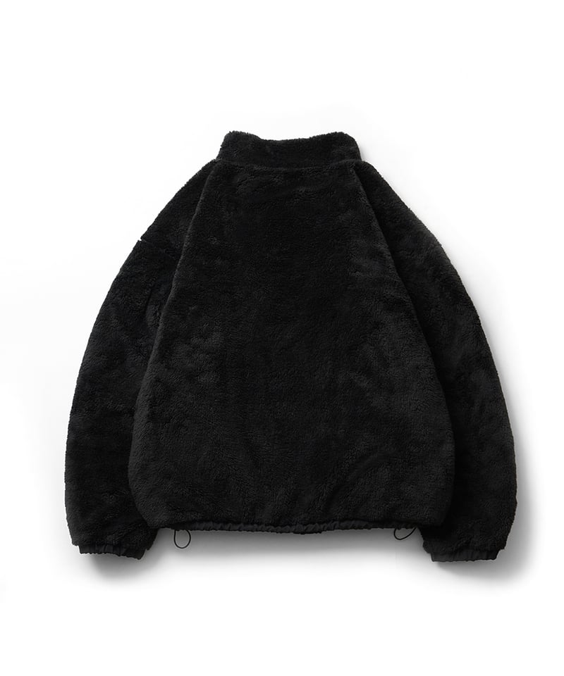リバーシブル ナイロントラックジャケット ボアブルゾン /ブラック  
