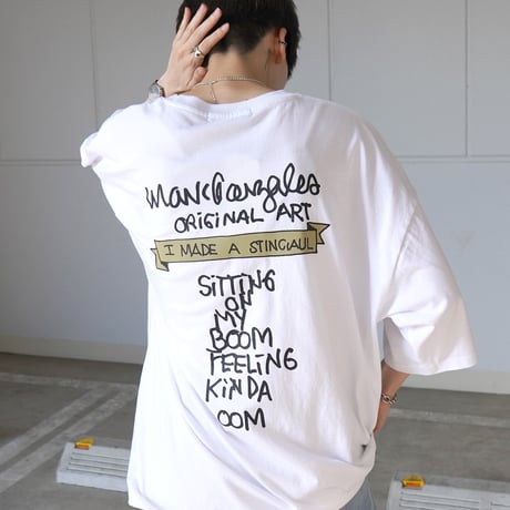 【MARK GONZALES ARTWORK COLLECTION】ロゴ バックプリントTシャツ /ホワイト