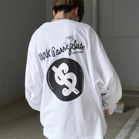 【MARK GONZALES ARTWORK COLLECTION】"$"プリントロンT /ホワイト