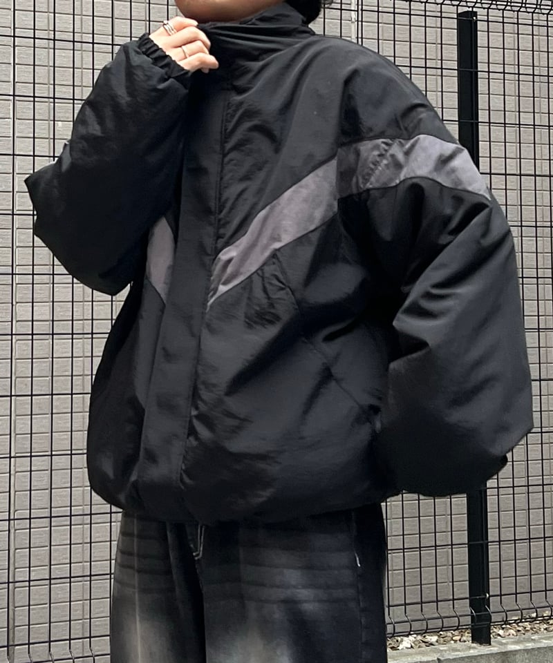 リバーシブル ナイロントラックジャケット ボアブルゾン  