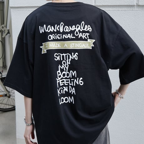 【MARK GONZALES ARTWORK COLLECTION】ロゴ バックプリントTシャツ /ブラック