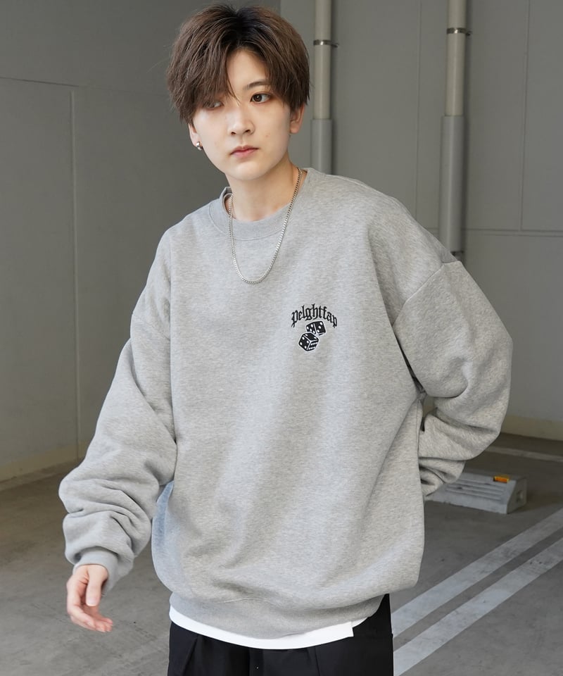 人気デザイン】Dime ワンポイントロゴ刺繍 スウェット