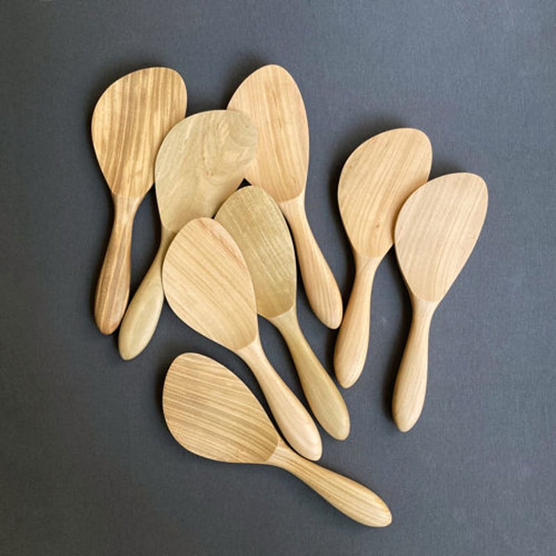 丸柄ナナメ杓子 20cm | 宮島工芸製作所