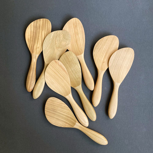 丸柄ナナメ杓子 20cm | 宮島工芸製作所