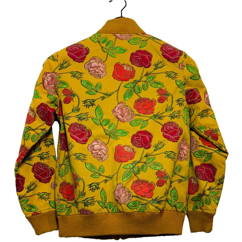 USA VINTAGE アメリカ古着花柄ジップブルゾン レディース - ジャケット  