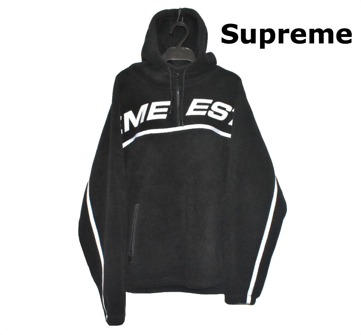 Supreme Polartec ハーフジップパーカー ブラック（Supreme