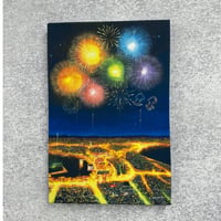 アートパネル　大西翔 「みなと祭の夜」