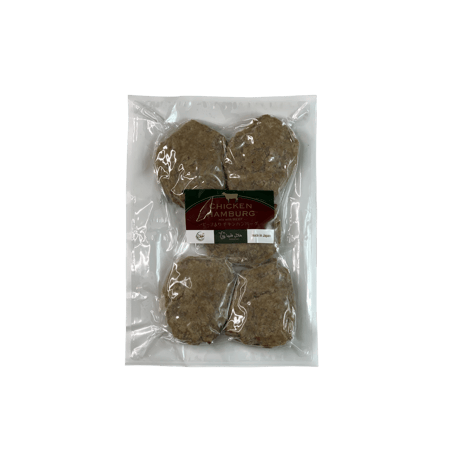 ハラル国産鶏・国産牛　ビーフ入りチキンハンバーグ80g×5　Chicken Hamburg Mix with Beef 80g×5　Ｍ02-033