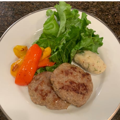 ハラル国産鶏・AUS産ラム　ラム入りチキンハンバーグ 80g×5　Chicken Hamburg Mix with Lamb Meat  80g×5　Ｍ02-034