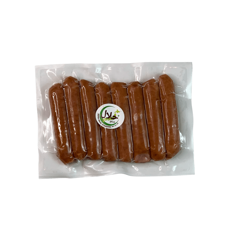 ハラル国産牛・ハラル国産鶏 ビーフ・チキン合挽ソーセージ200g