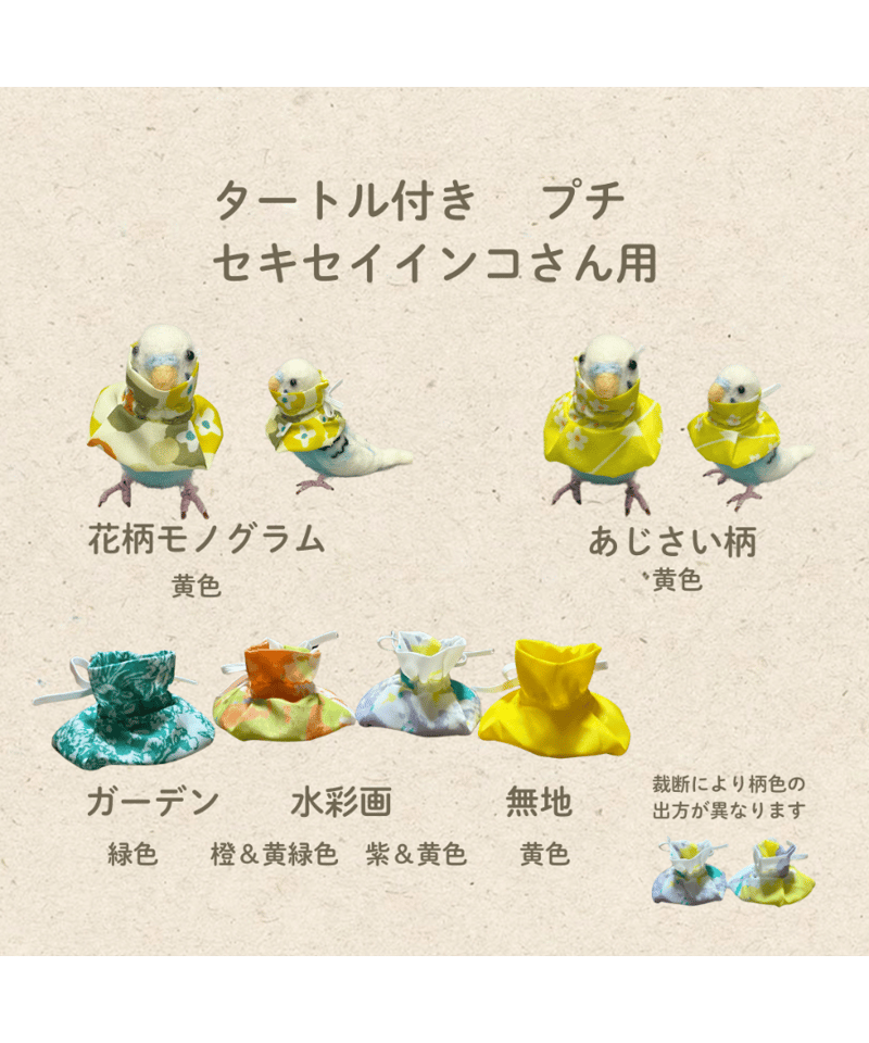 トリザベスカラー】タートル付 S～L | コザクランラン 12/20～21鳥