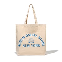 AURUM ONLINE STORE NEW YORK Tote (Natural x Bule)