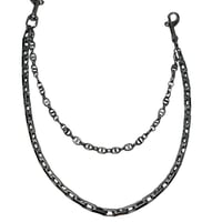 mad effect二連ウォレットチェーン（2クリップ） POPUP限定　シルバー