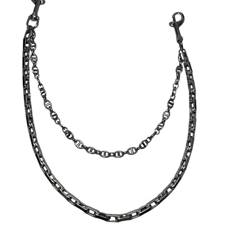 mad effect二連ウォレットチェーン（2クリップ） POPUP限定　シルバー