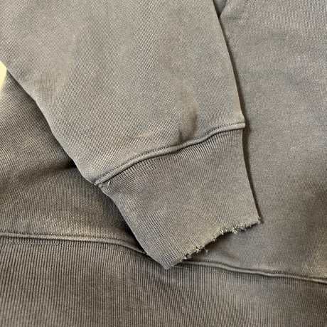 madefffct vintageバイオウォッシュジップパーカー  グレー