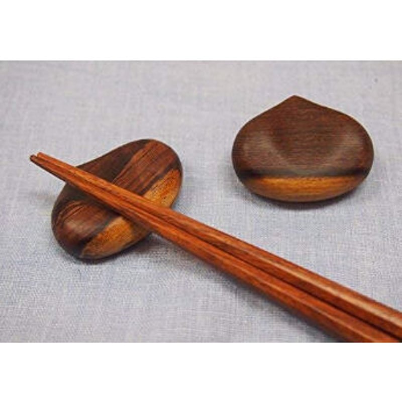 栗の箸置き】2個セット / ミャンマー産 鉄刀木使用 | HOME Myanmar Store