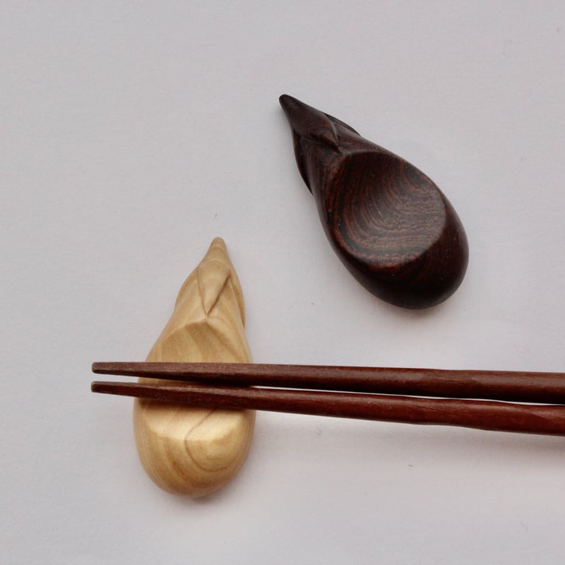 茄子箸置き】 ミャンマー産 鉄刀木/ツゲ使用 | HOME Myanmar Store