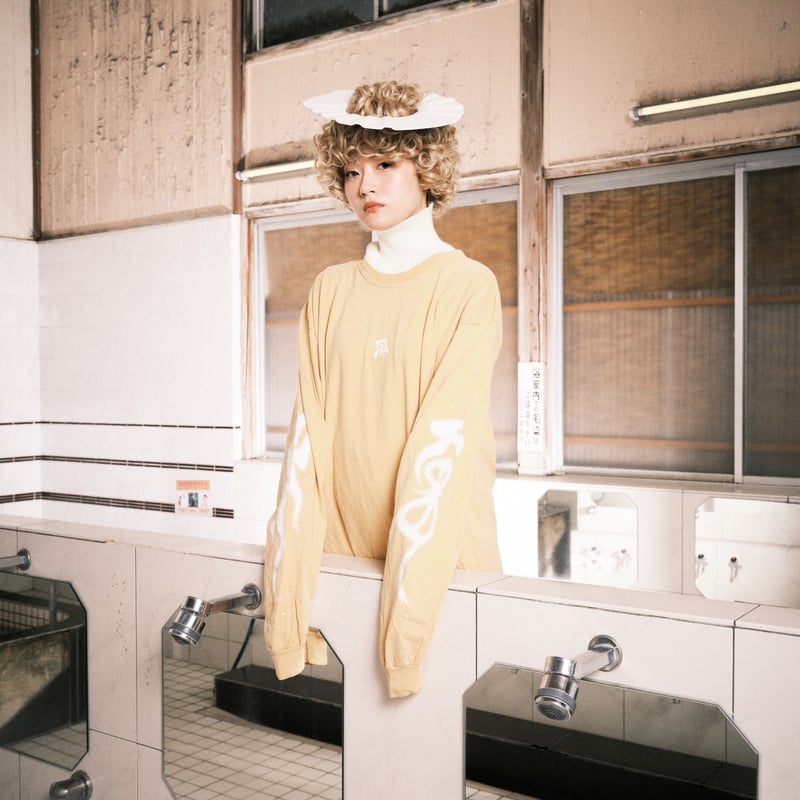 サウナの梅湯】梅湯LongTee / yellow | ゆとなみ商店♨︎ サウナの梅湯】梅湯LongTee / yellow | ゆとなみ商店♨︎