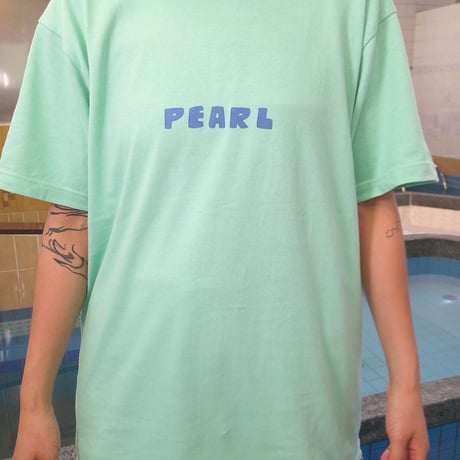 【パール温泉】ステンドグラスTシャツ《アイスグリーン》