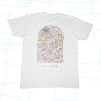 【パール温泉】ステンドグラスTシャツ《ホワイト》