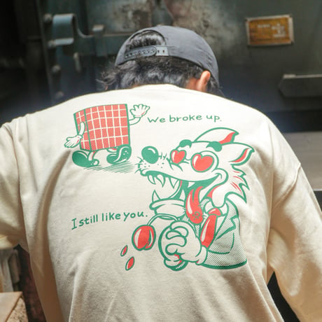 【源湯】ウルフTシャツ