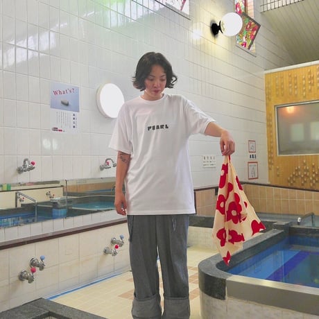 【パール温泉】ステンドグラスTシャツ《ホワイト》