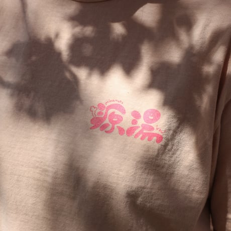 【源湯】源湯✖️freerage ダブルネームロゴTシャツ