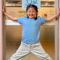 【鴨川湯】Kids シャンプーアターックTee《ブルー》