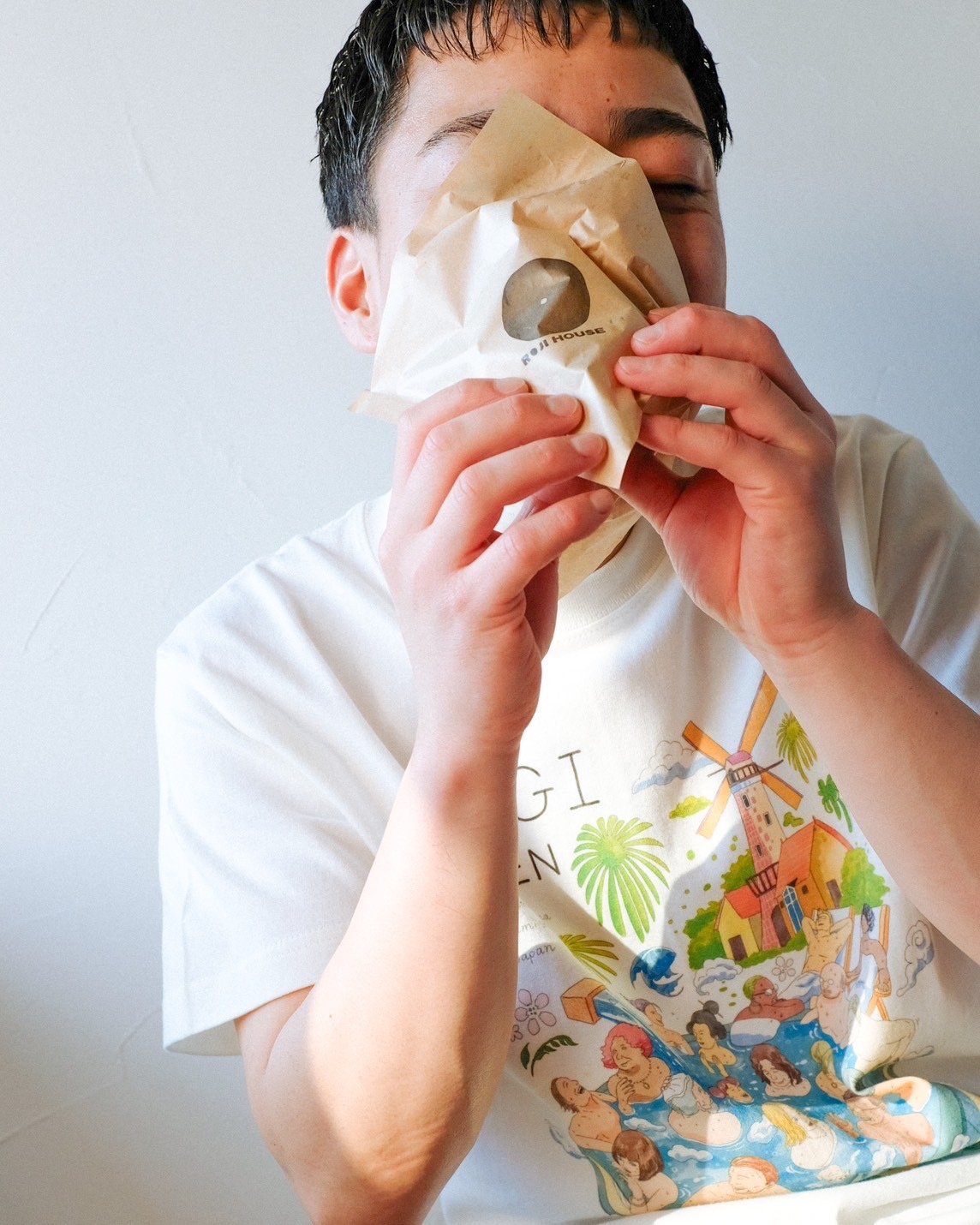 backside works. Tシャツ と 扇子 のセット backside works. Tシャツ と 扇子 のセット 扇温泉】BATH MAKES YOU